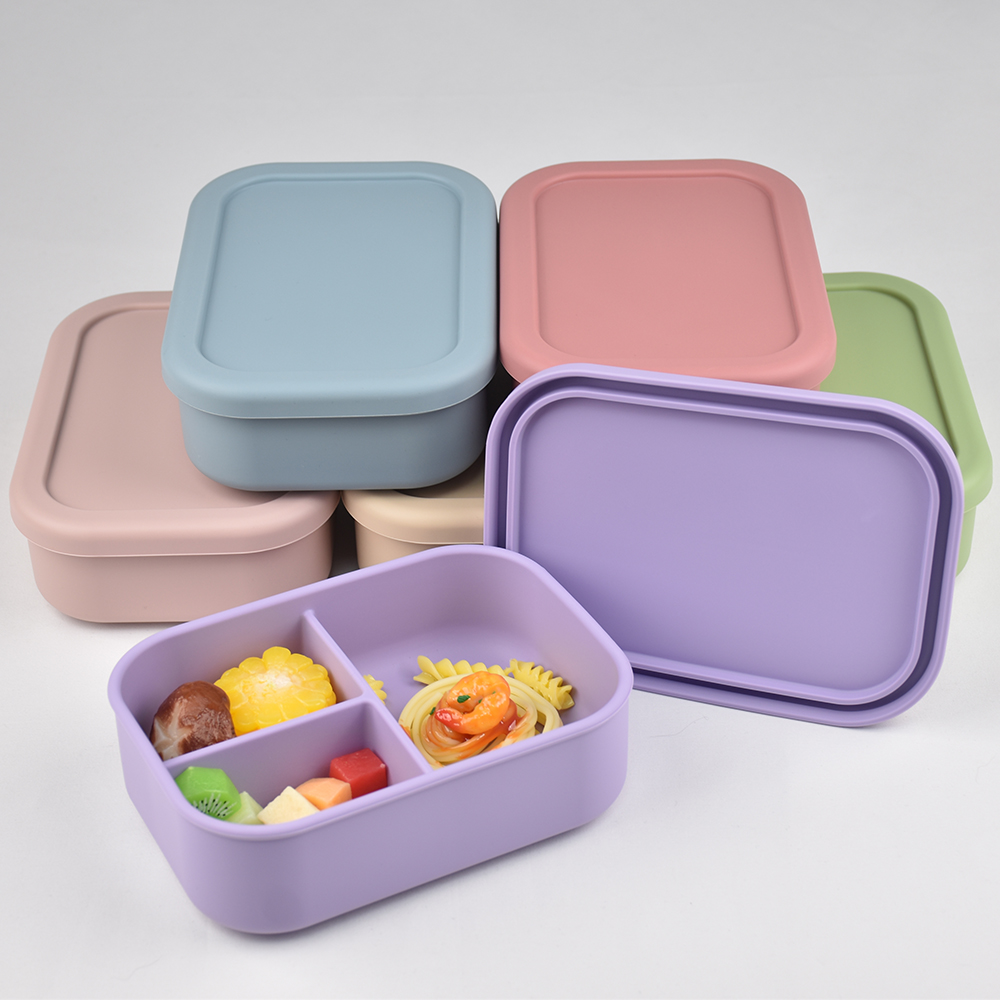 Food Storage Prep Containers - Fiambrera Bento de silicona de grado