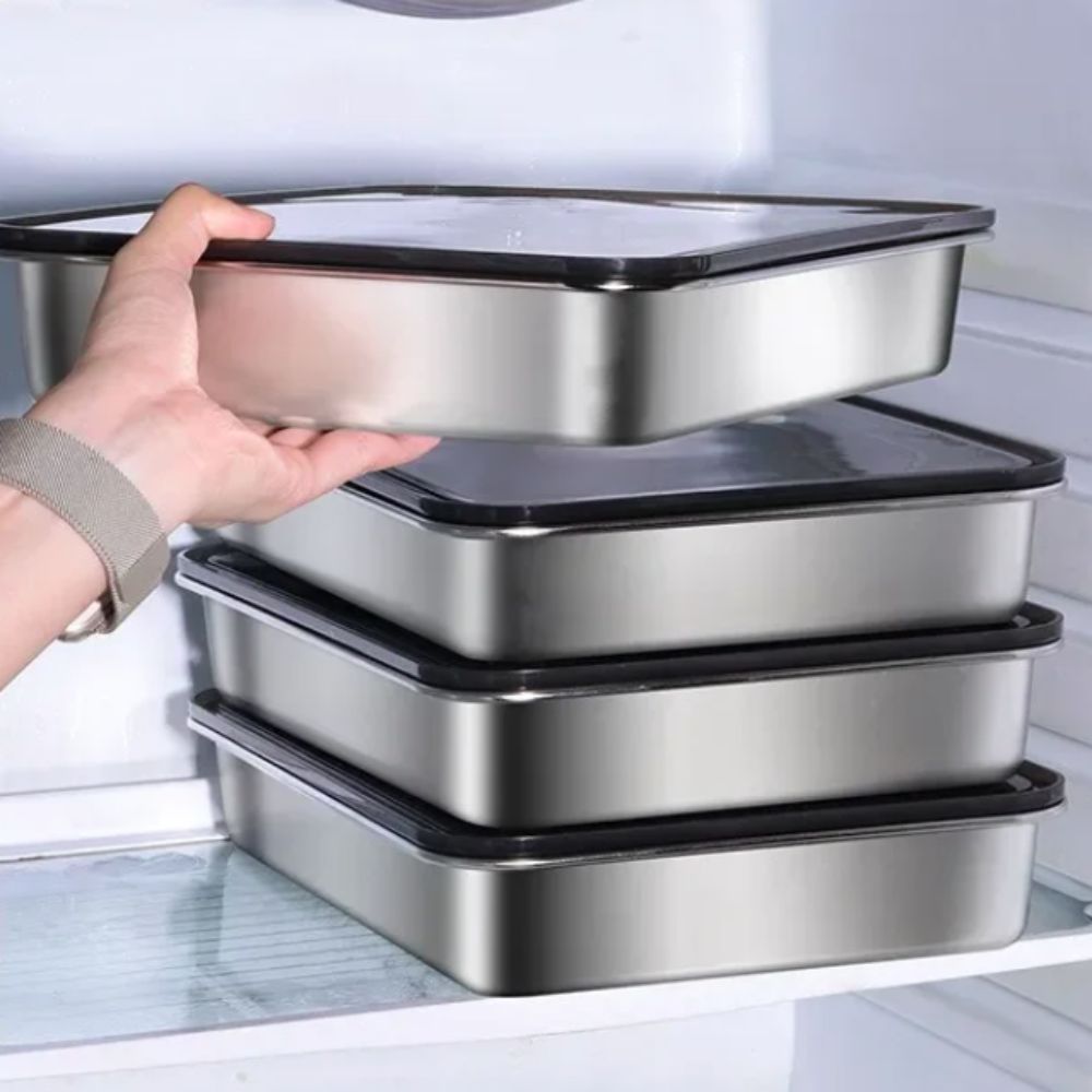 Food Storage Containers Xl - Recipiente de Acero Inoxidable para Conservar