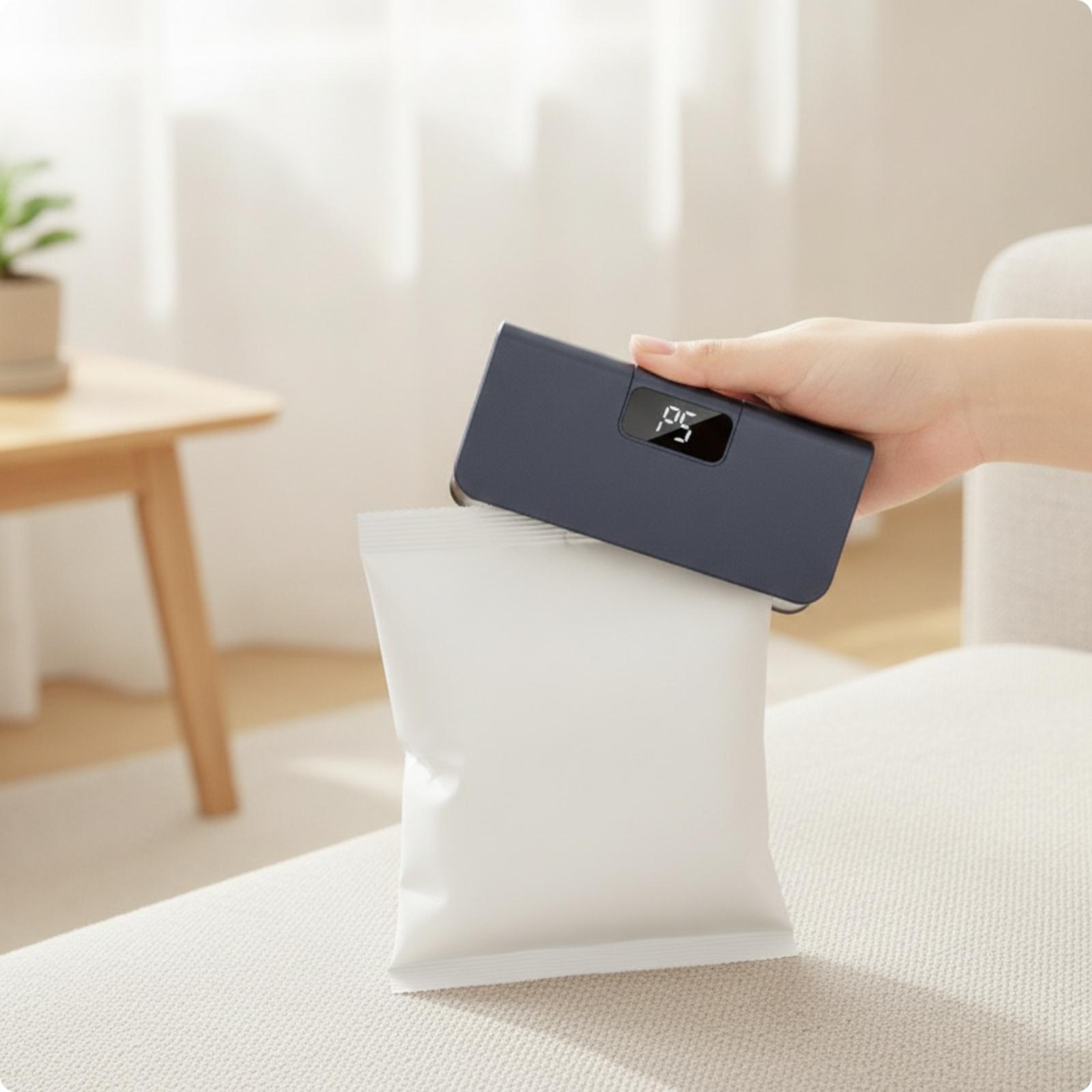 Food Storage No Plastic - Sellador de Bolsas con Pantalla Digital