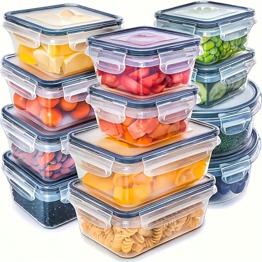 Food Storage Prep Containers - Juego de recipientes para preparar comidas