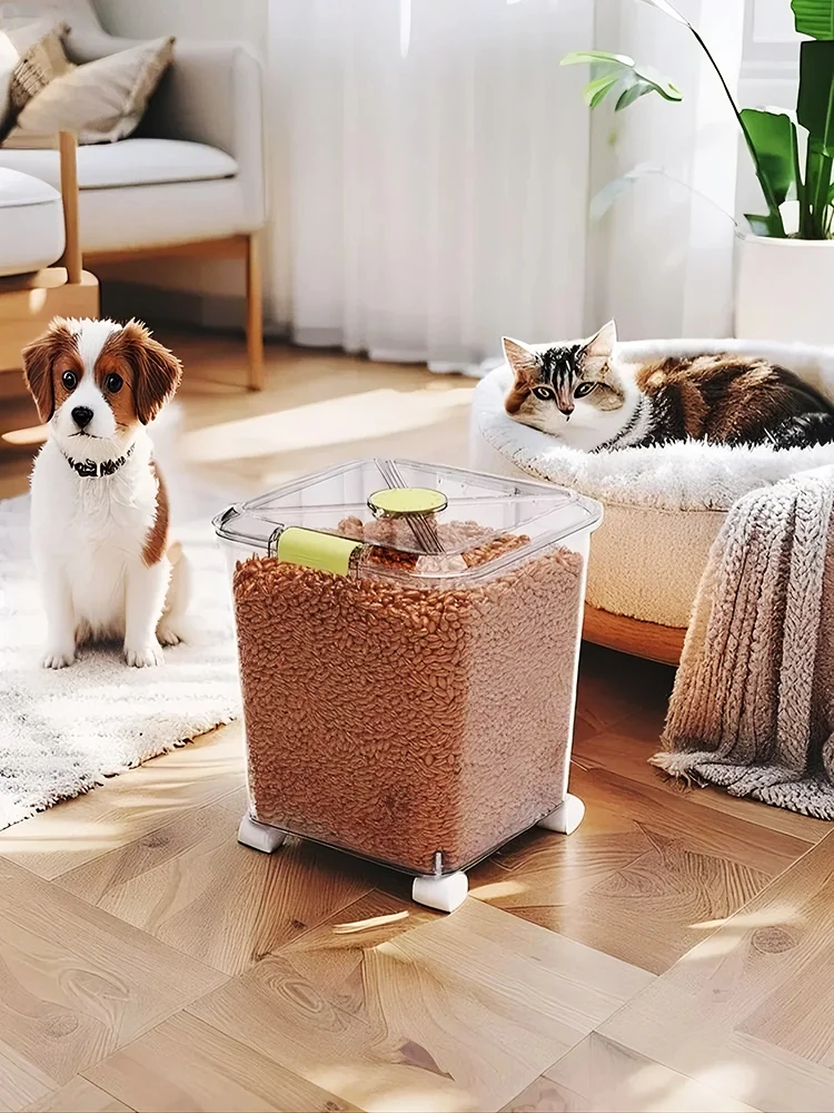 Dog Food Storage Xl - Contenedor de almacenamiento de alimentos transparente