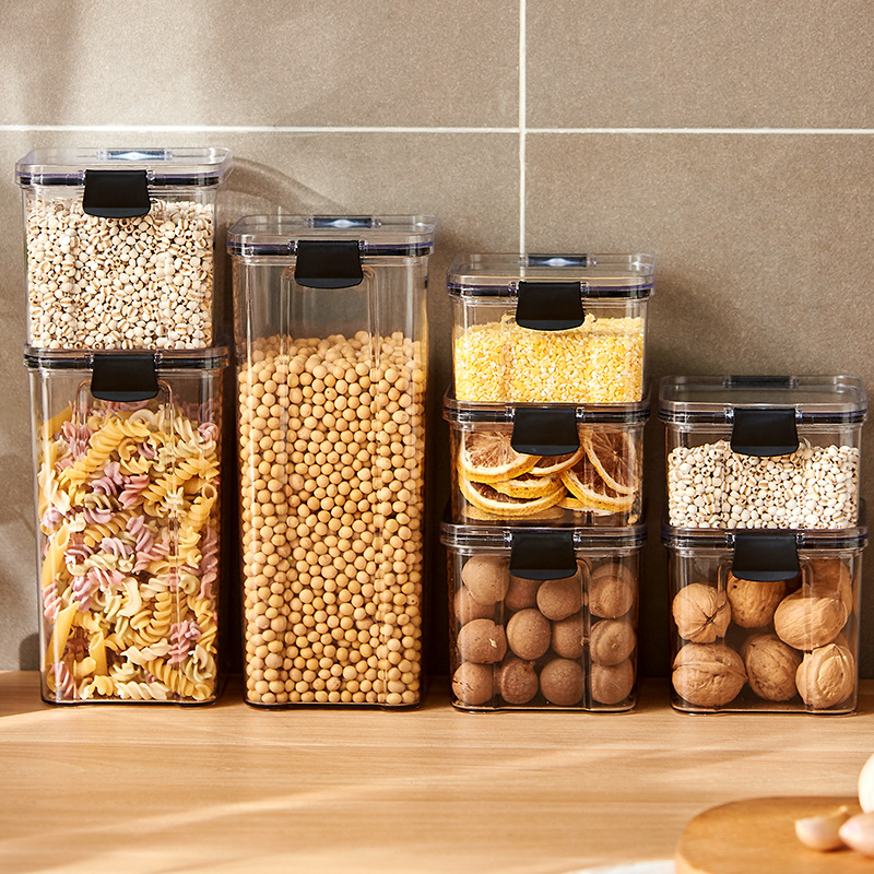 Food Storage Jar Set - Tarros sellados para cocina, organizador de