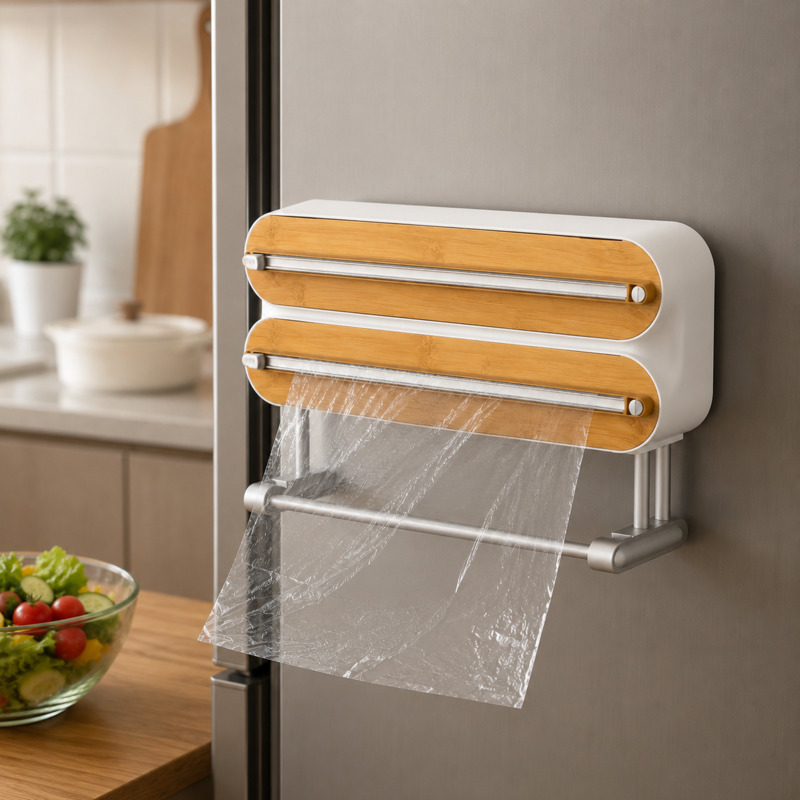 Food Storage System - Dispensador de Papel Film Magnético, Cortador