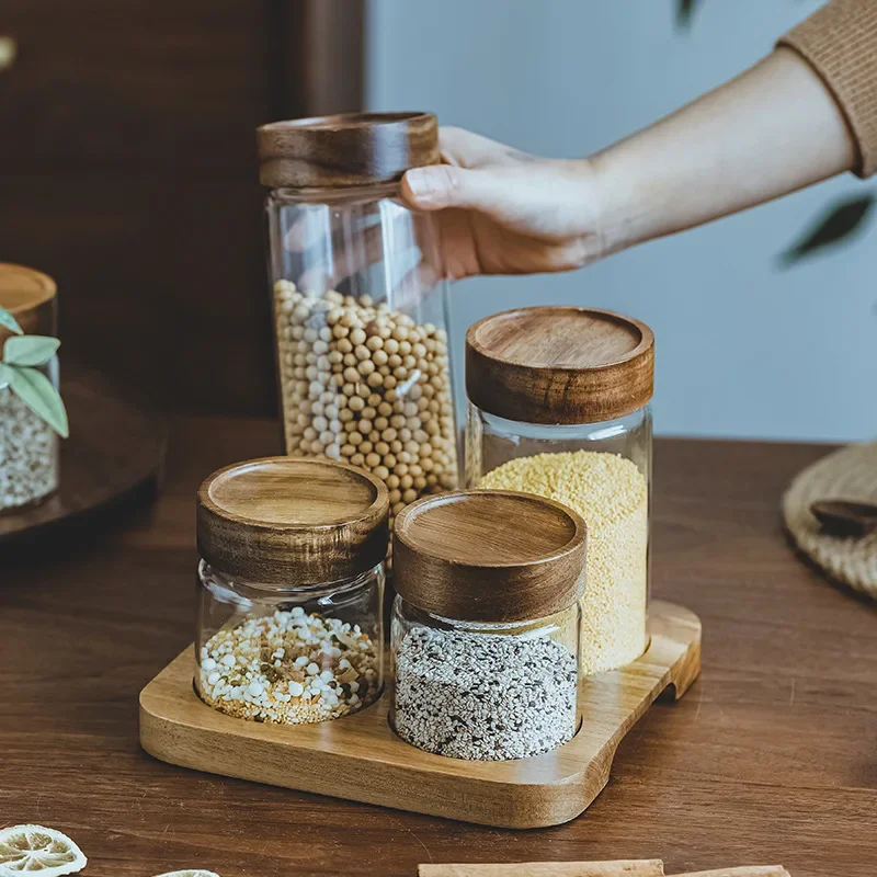 Food Storage Jars With Lids - Recipiente hermético de vidrio con tapa