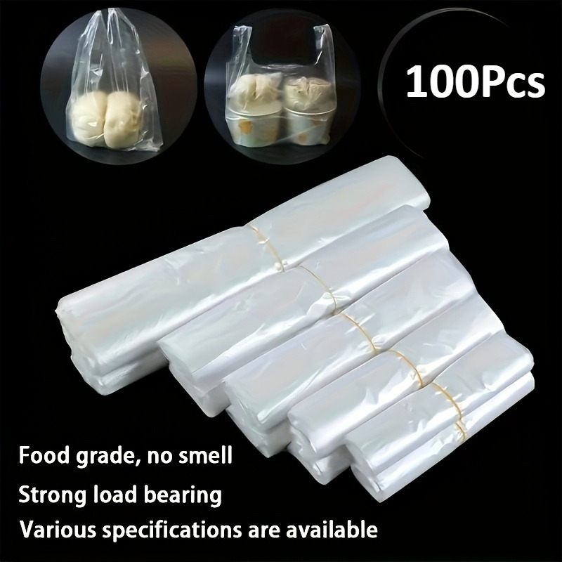 Food Storage Plastic - 100 Uds. Bolsas de Plástico Transparentes