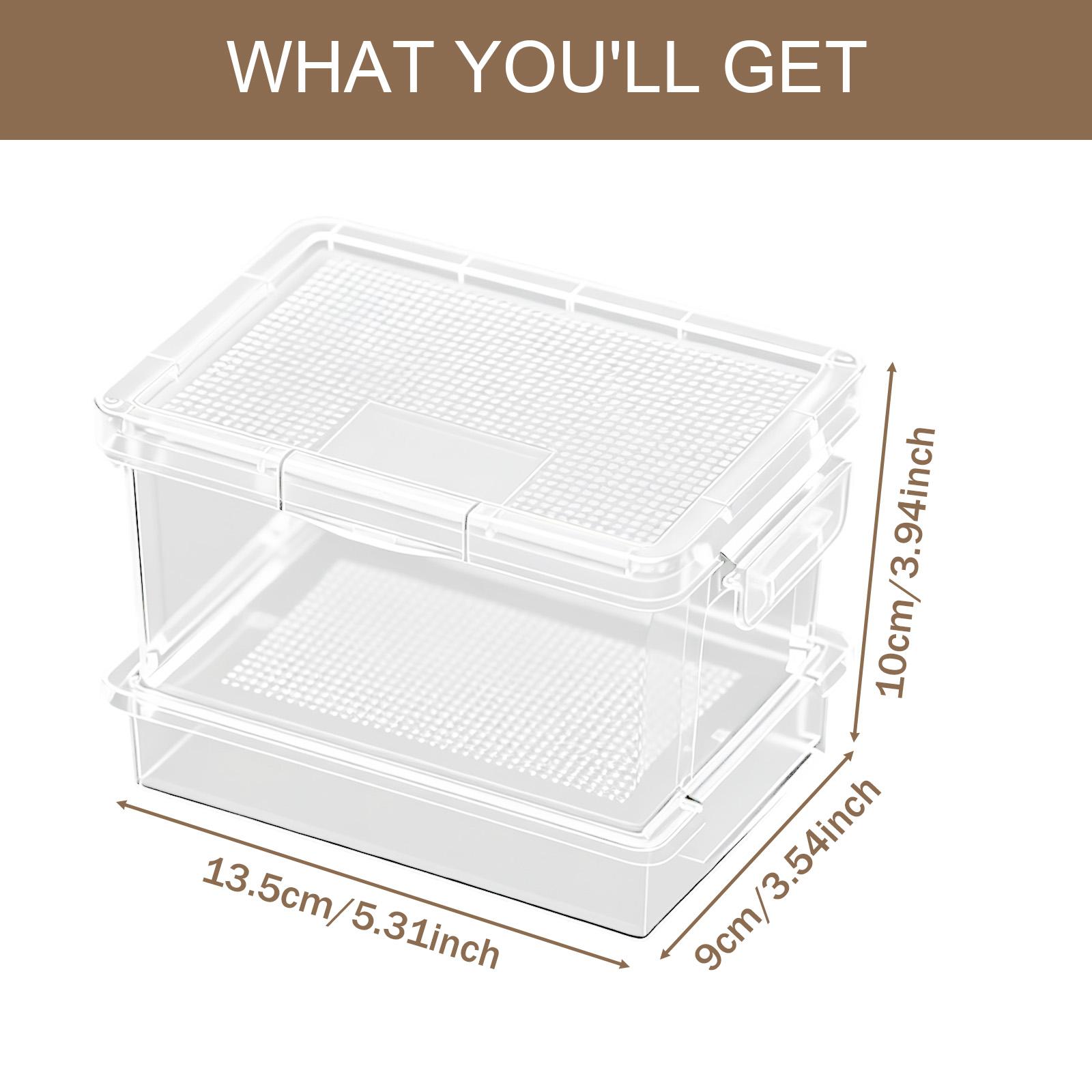 Food Storage Plastic - Comedero de plástico para tortugas, caja