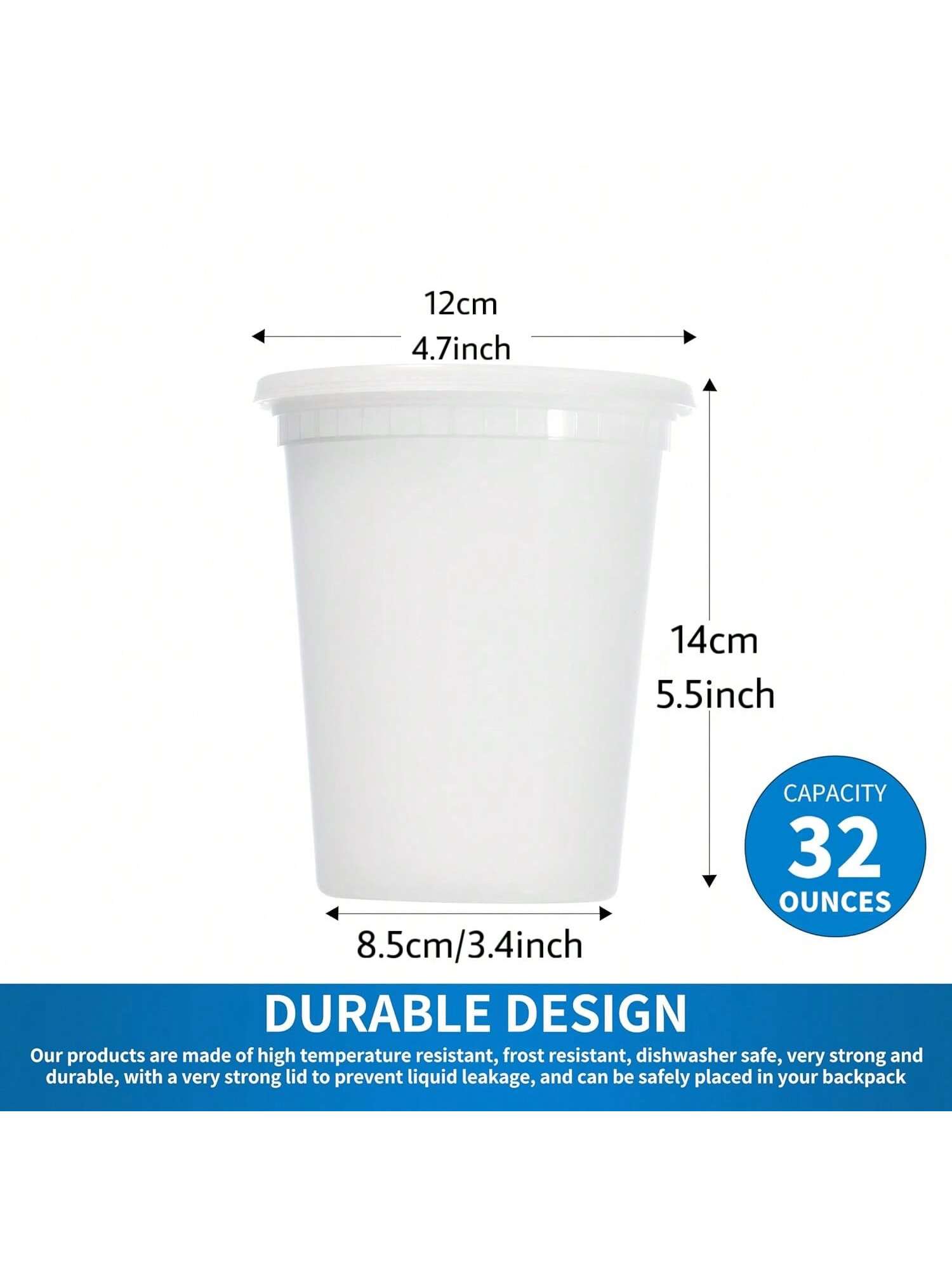 Contenedores Deli con tapas, c - Food Storage Prep Containers reseña y precio