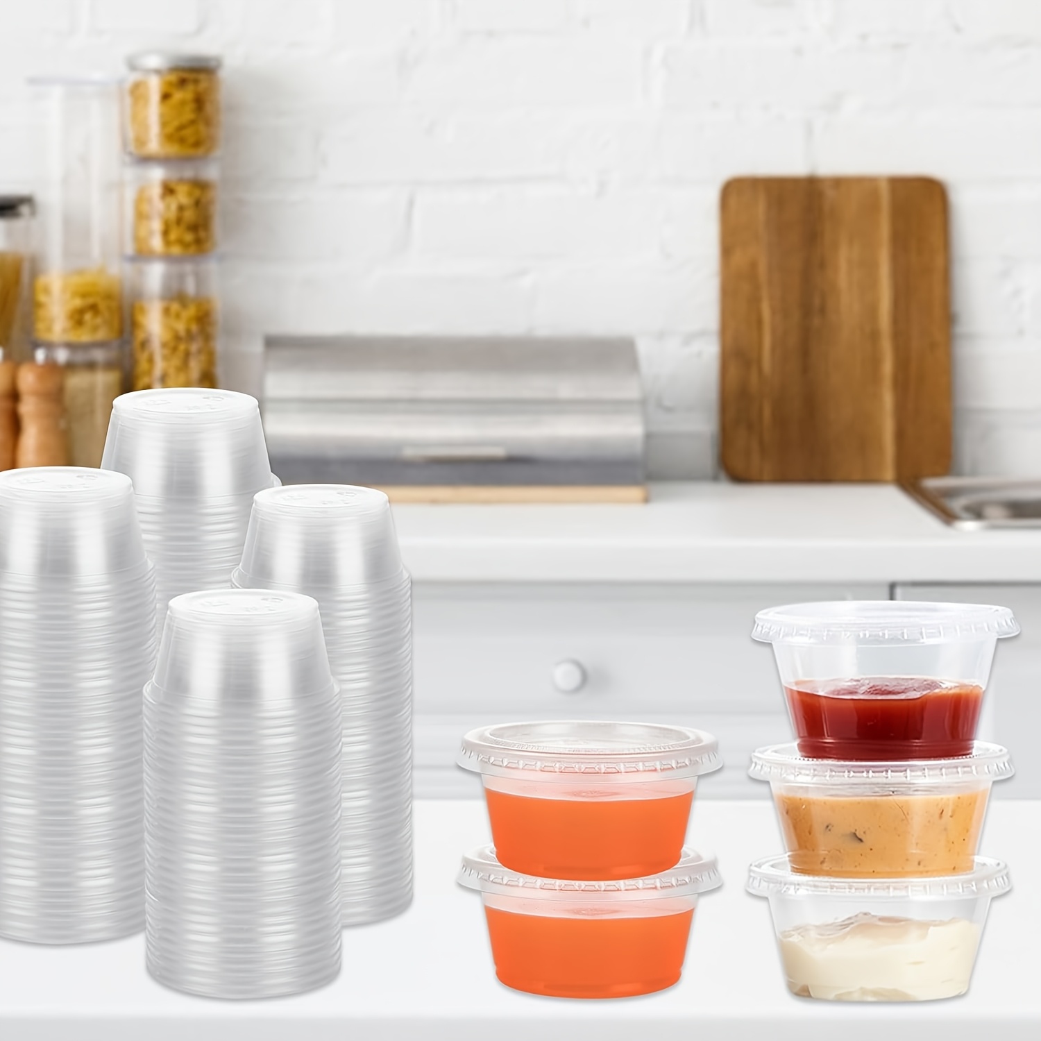 Caja de sellado de salsa desec - Food Storage Jars With Lids reseña y precio