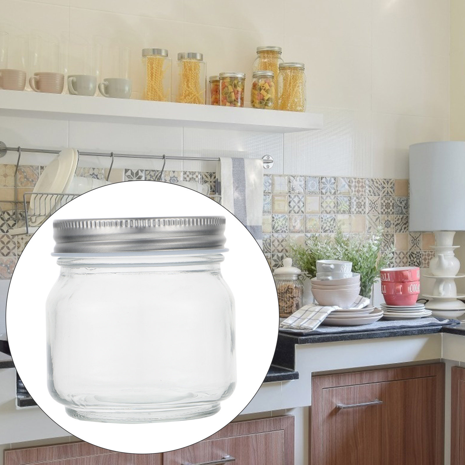 6 Frascos de Vidrio Transparen - Food Storage Jars With Lids reseña y precio