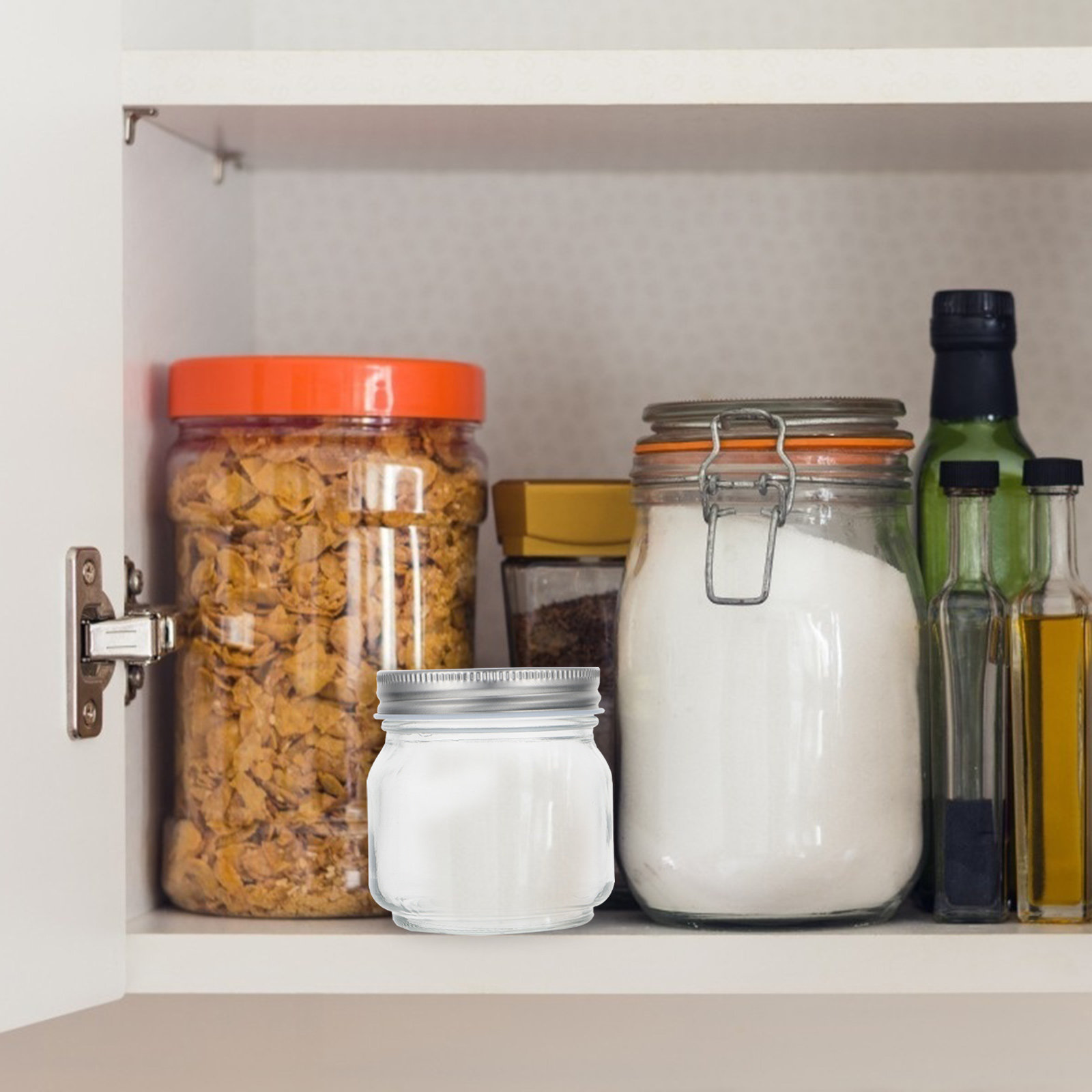 6 Frascos de Vidrio Transparen - Food Storage Jars With Lids reseña y precio