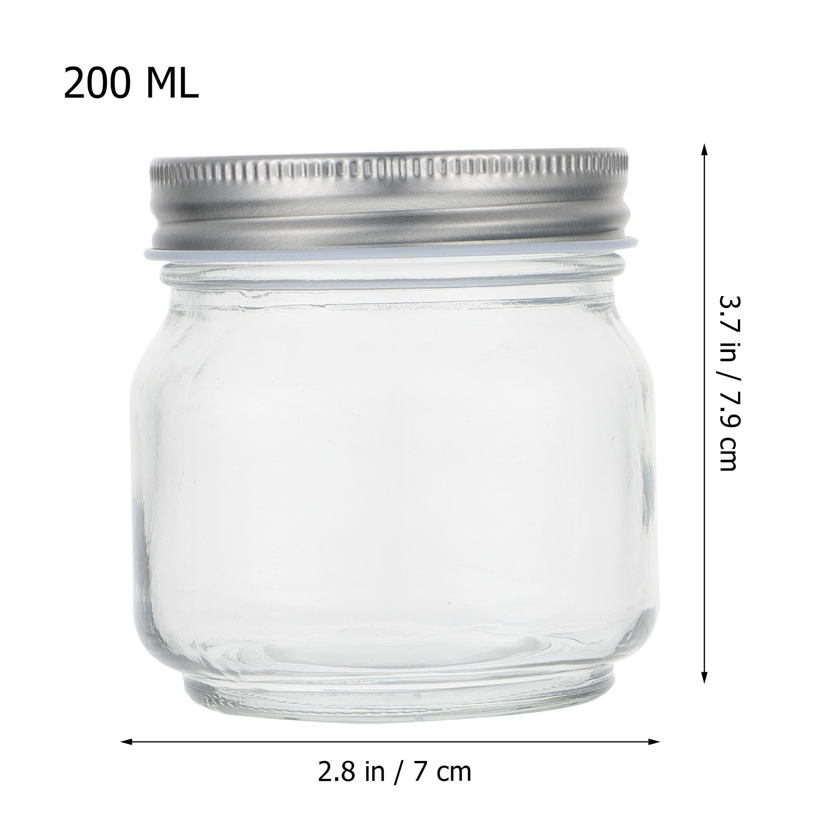 6 Frascos de Vidrio Transparen - Food Storage Jars With Lids reseña y precio