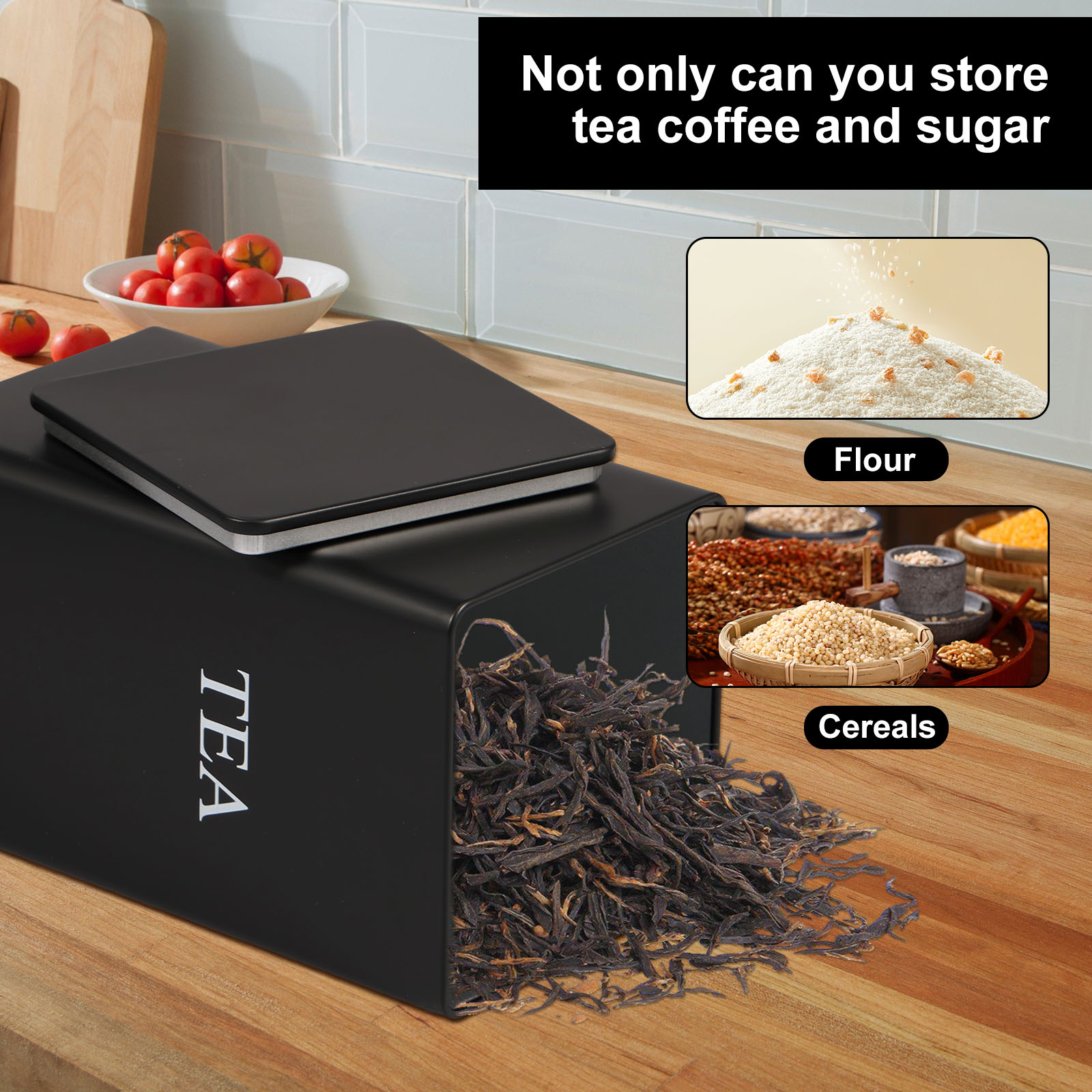 Botes de almacenamiento de gra - Food Storage Jars With Lids reseña y precio