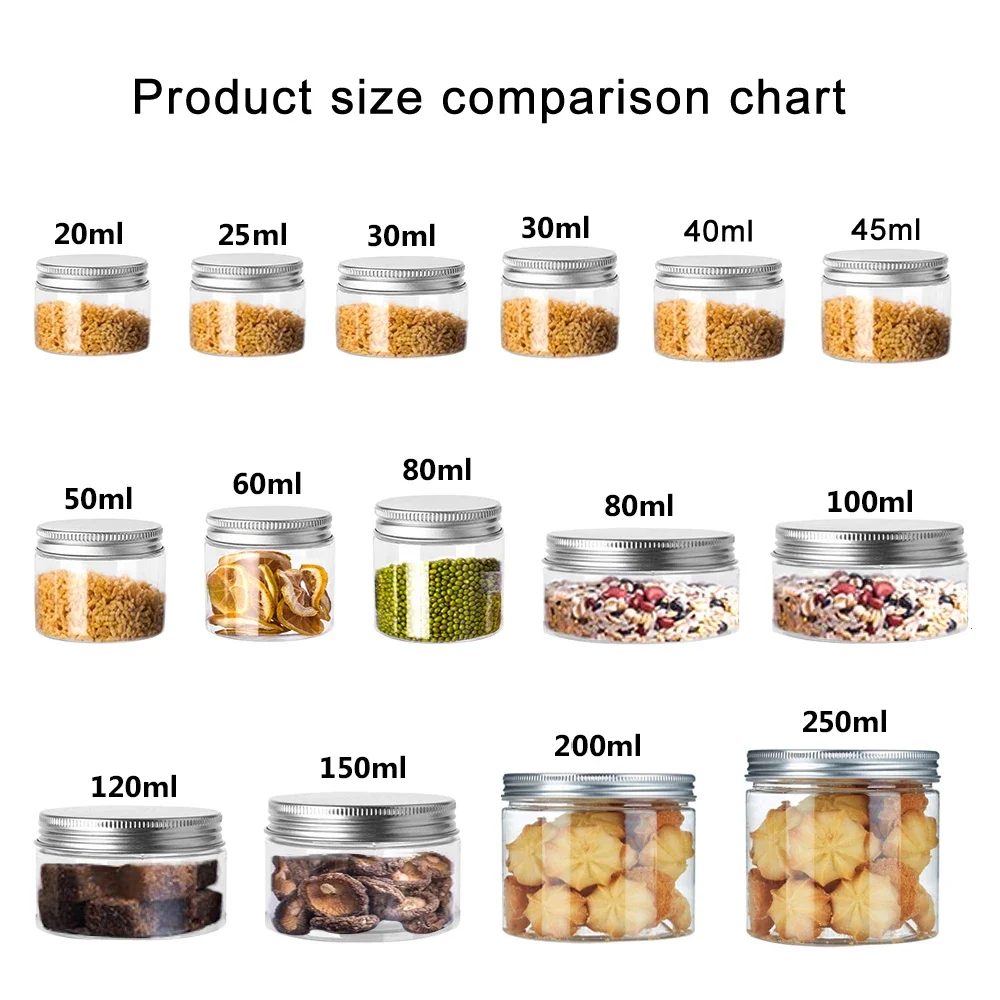 1-10 unidades de frascos trans - Food Storage Jar Set reseña y precio