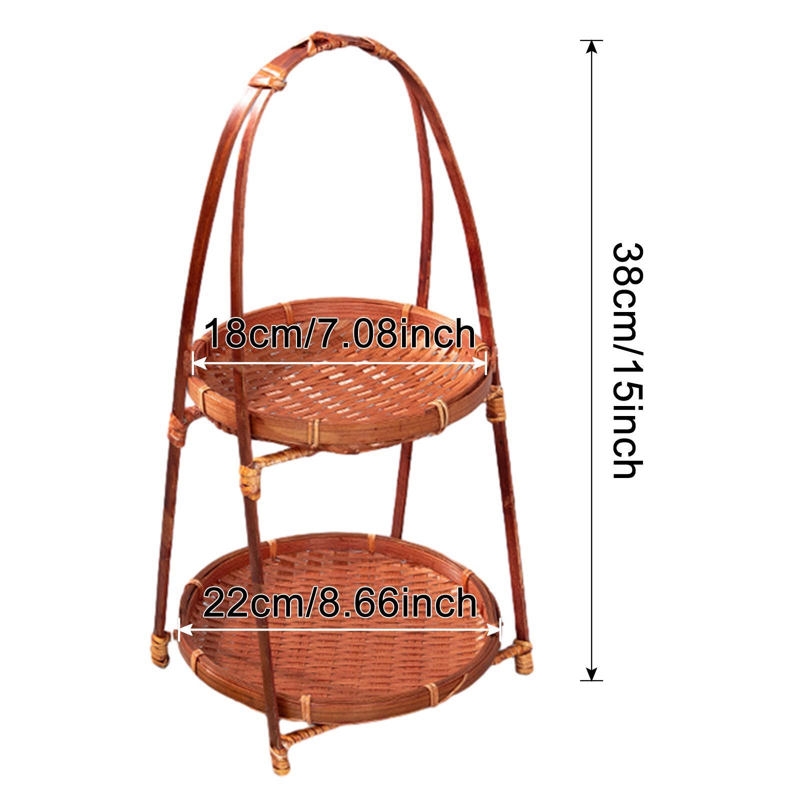 Cesta de frutas tejida de bamb - Food Storage In Restaurant reseña y precio