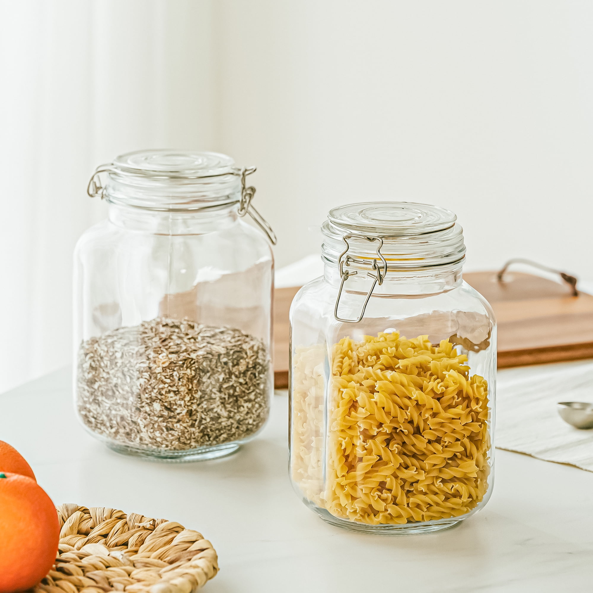 Frasco de vidrio hermético de  - Food Storage Jars With Lids reseña y precio