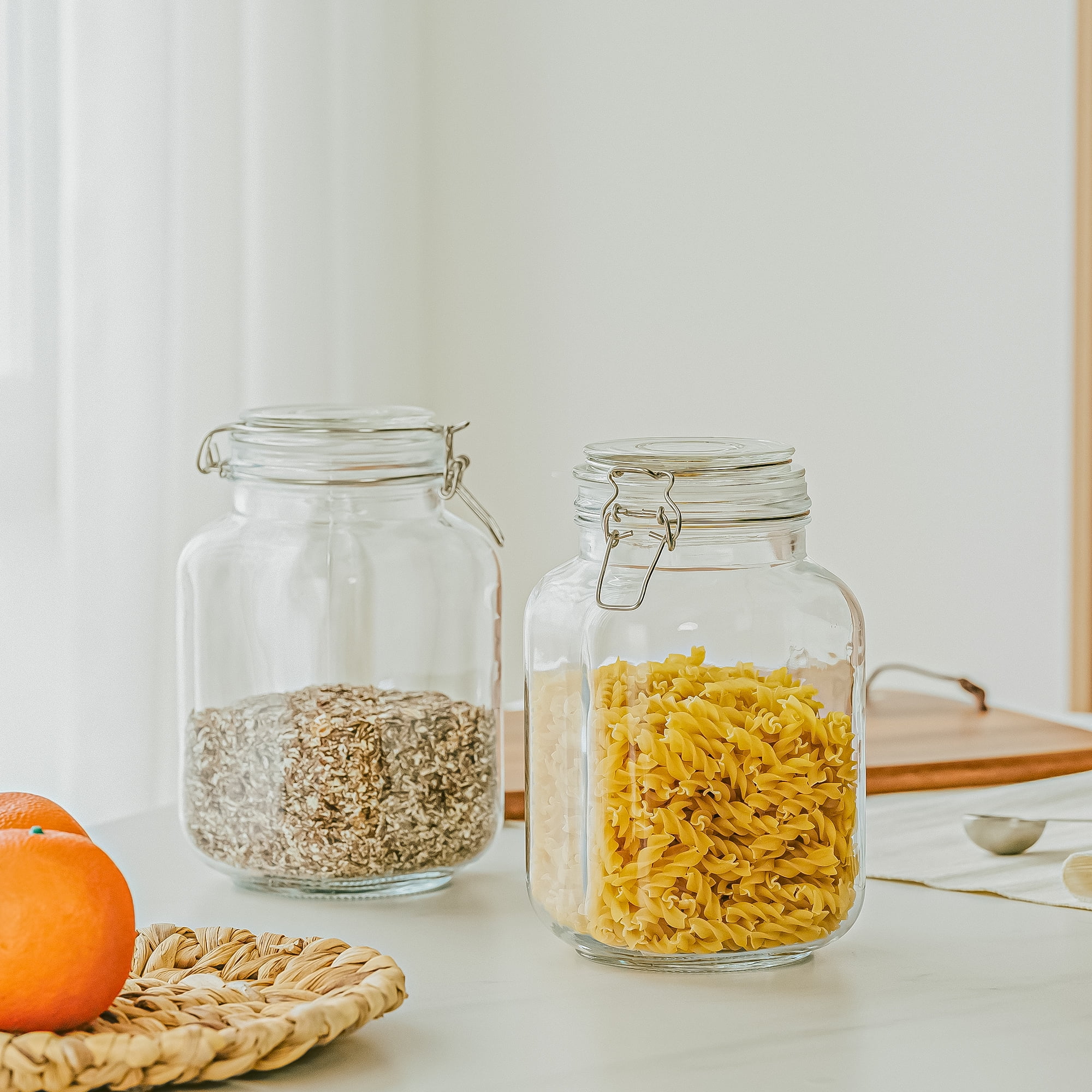 Frasco de vidrio hermético de  - Food Storage Jars With Lids reseña y precio