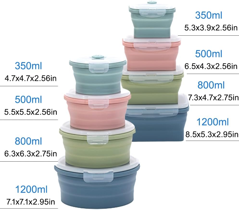 Juego de contenedores de silic - Food Storage Jar Set reseña y precio