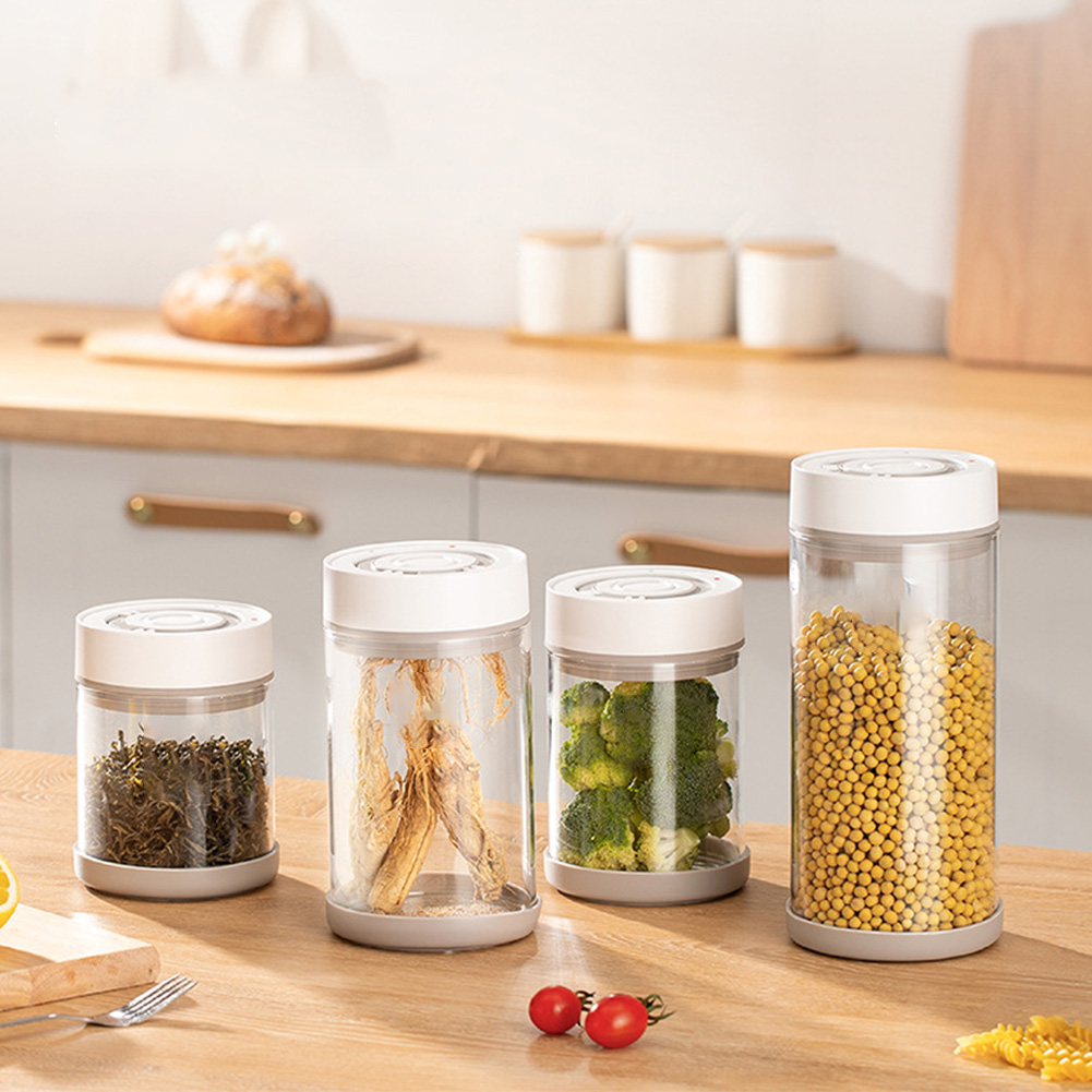 Tarro de vidrio a prueba de hu - Food Storage Jar Set reseña y precio