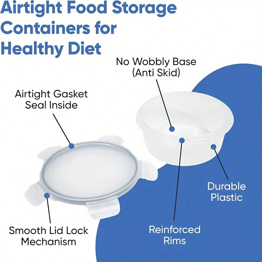 Juego de recipientes para prep - Food Storage Prep Containers reseña y precio