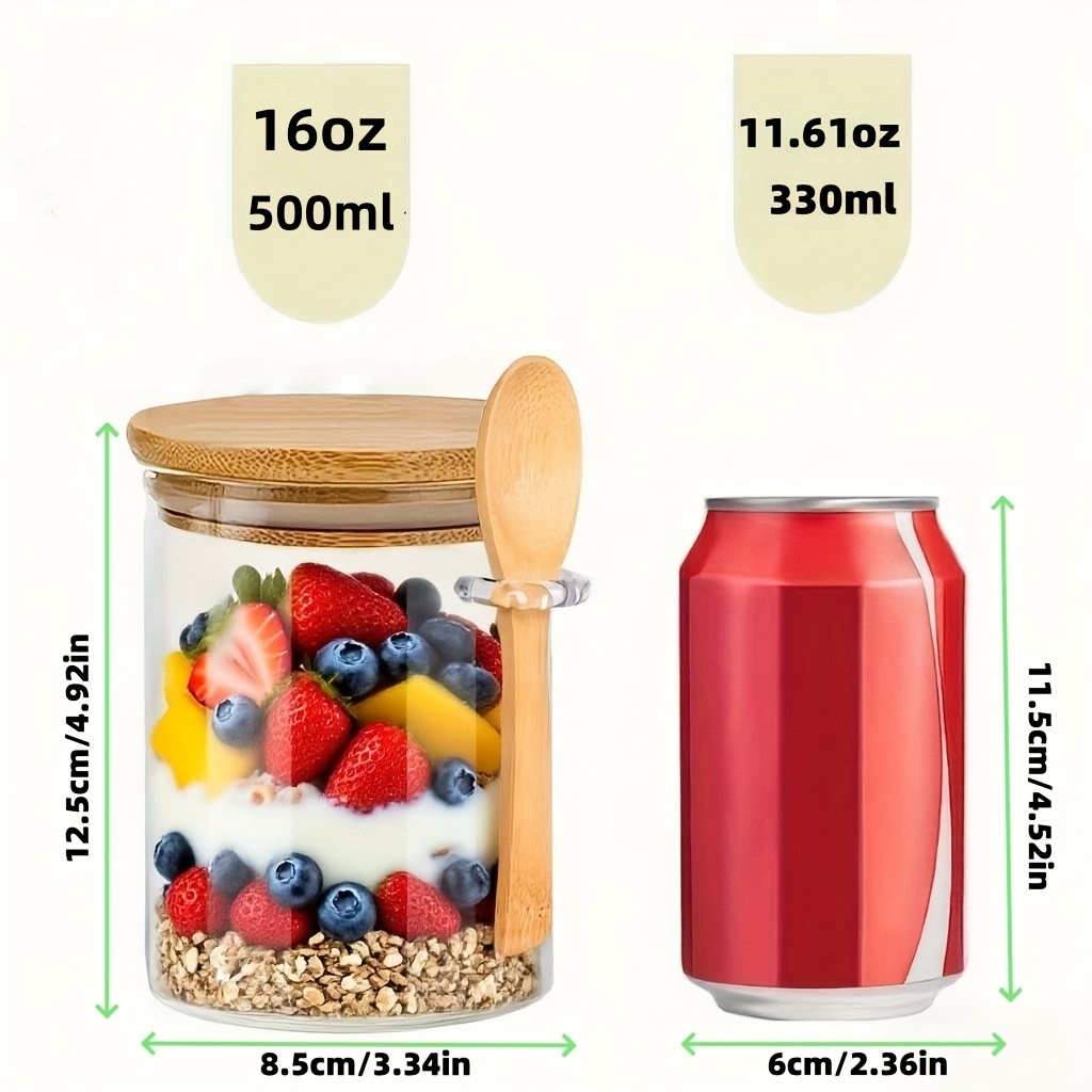Juego de vasos de vidrio para  - Food Storage Jar Set reseña y precio