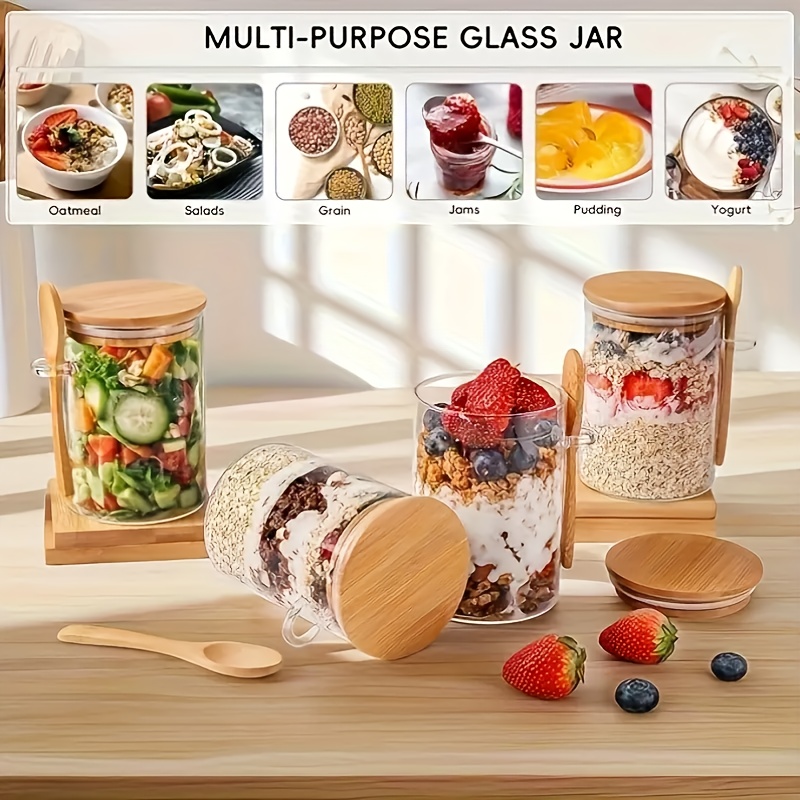 Juego de vasos de vidrio para  - Food Storage Jar Set reseña y precio