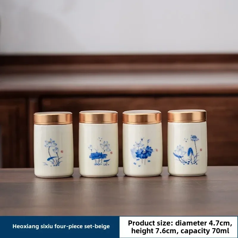 4 unids/lote Boutique cerámica - Food Storage Jar Set reseña y precio