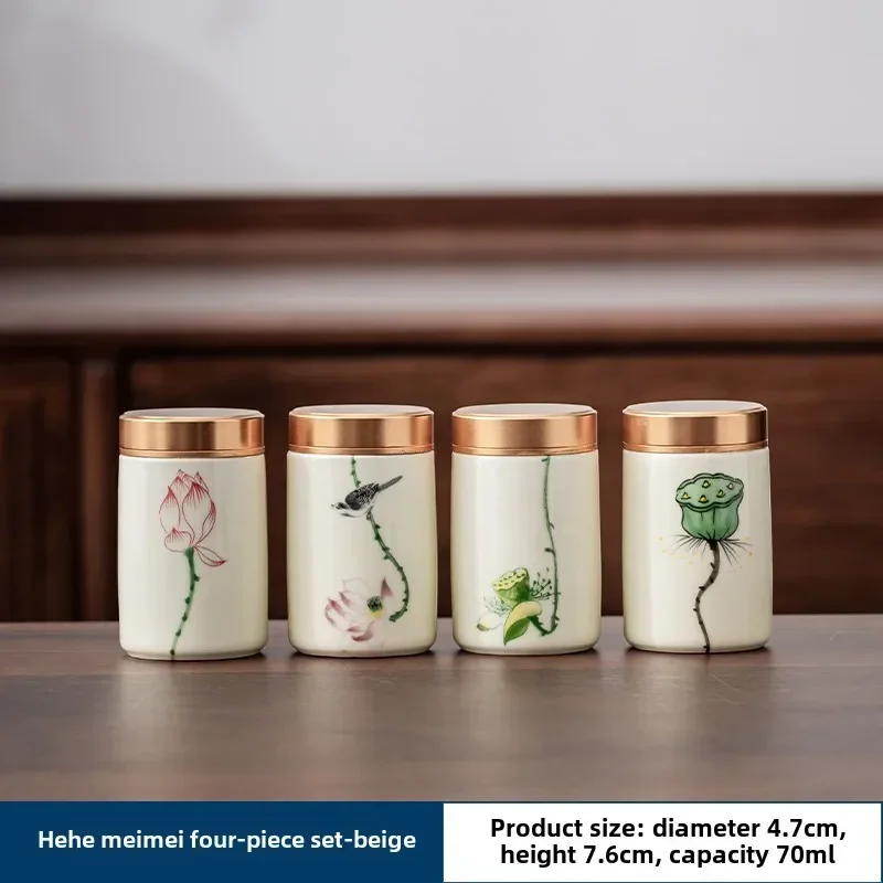 4 unids/lote Boutique cerámica - Food Storage Jar Set reseña y precio