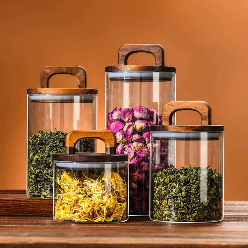 Tarro de vidrio transparente c - Food Storage Jars With Lids reseña y precio