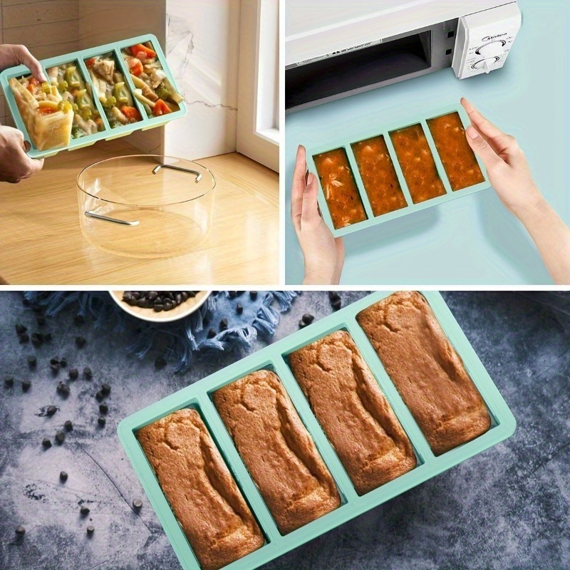 Bandeja congeladora de silicon - Food Storage Prep Containers reseña y precio