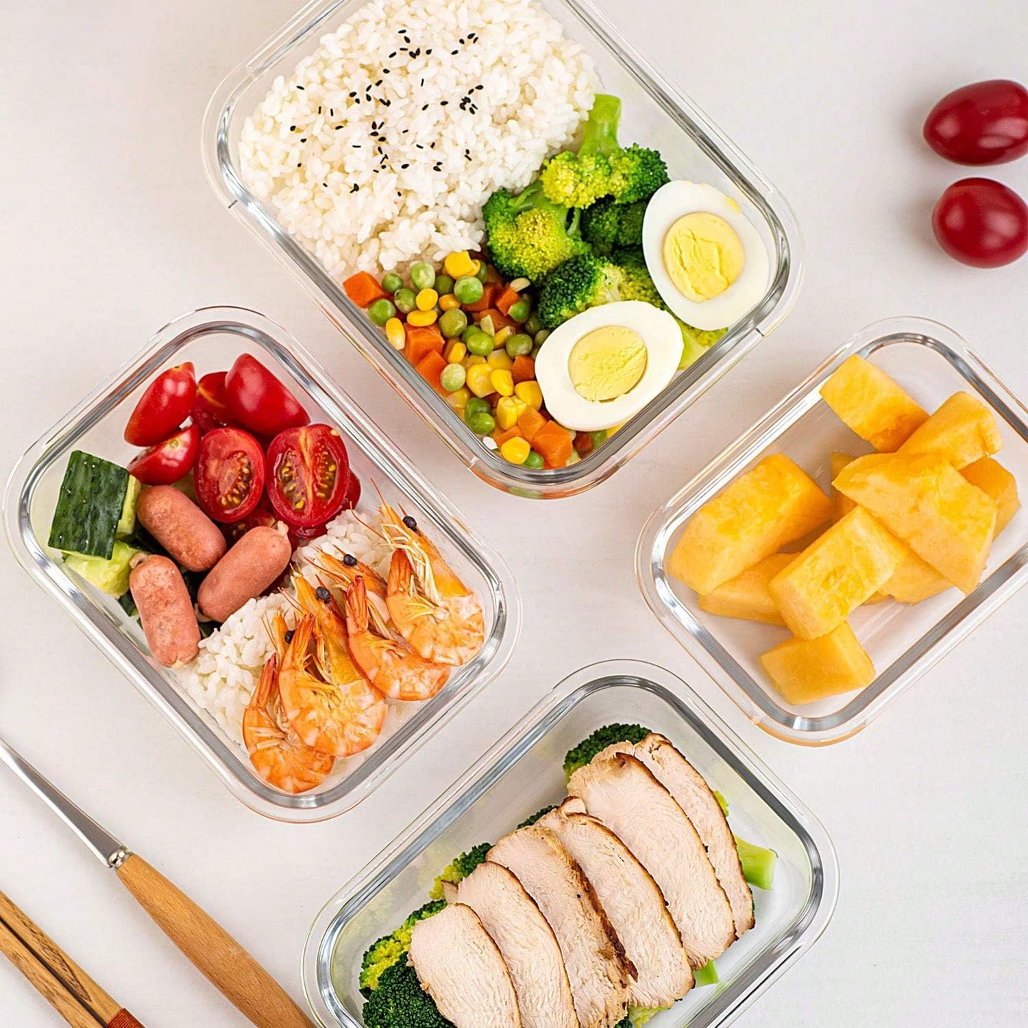 Paquete de 10 Recipientes de V - Food Storage Prep Containers reseña y precio