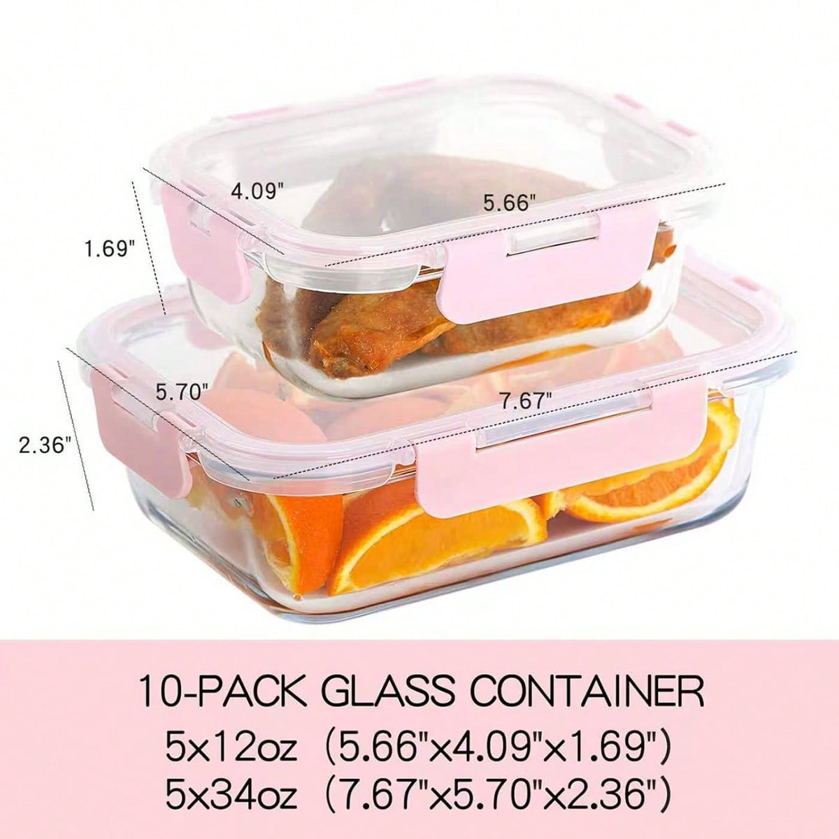 Paquete de 10 Recipientes de V - Food Storage Prep Containers reseña y precio