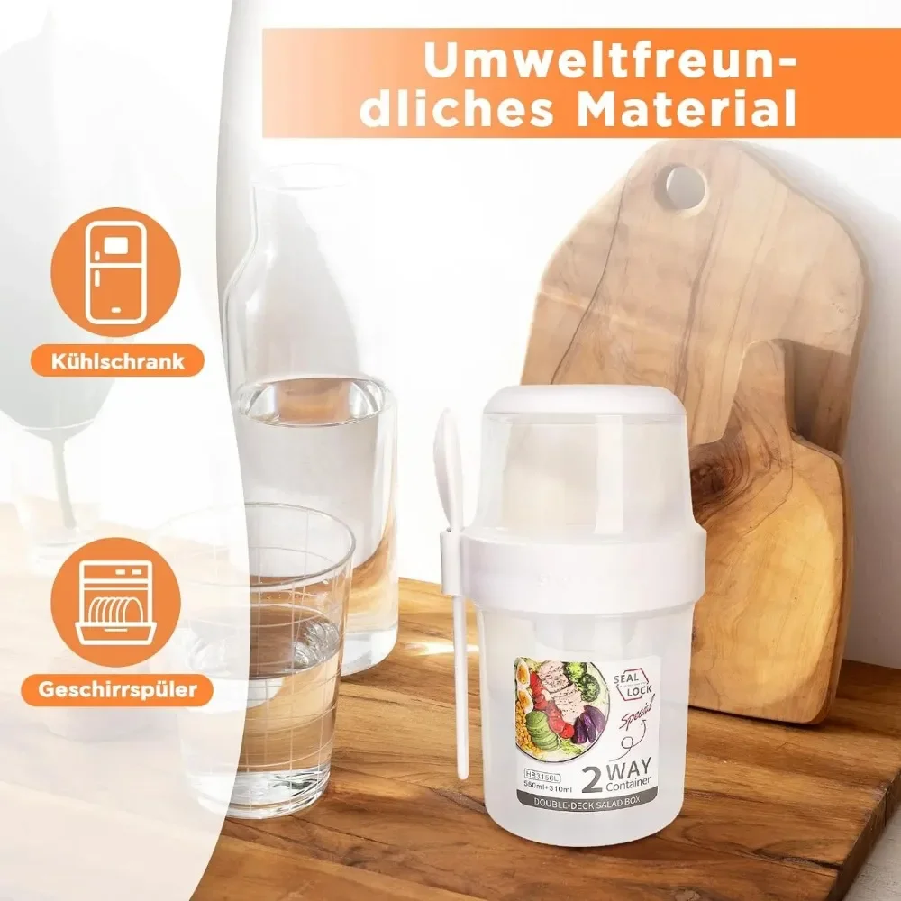Taza para ensalada, tazas para - Food Storage Jar Set reseña y precio