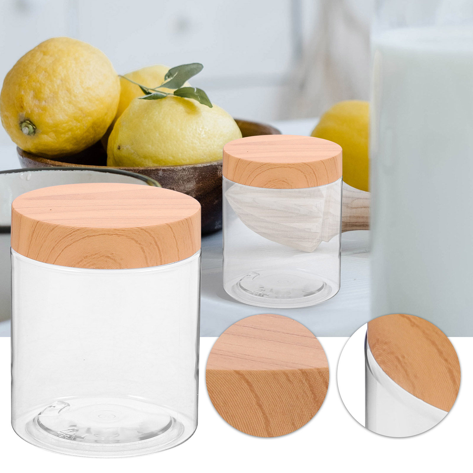 6 recipientes herméticos de pl - Food Storage Plastic reseña y precio