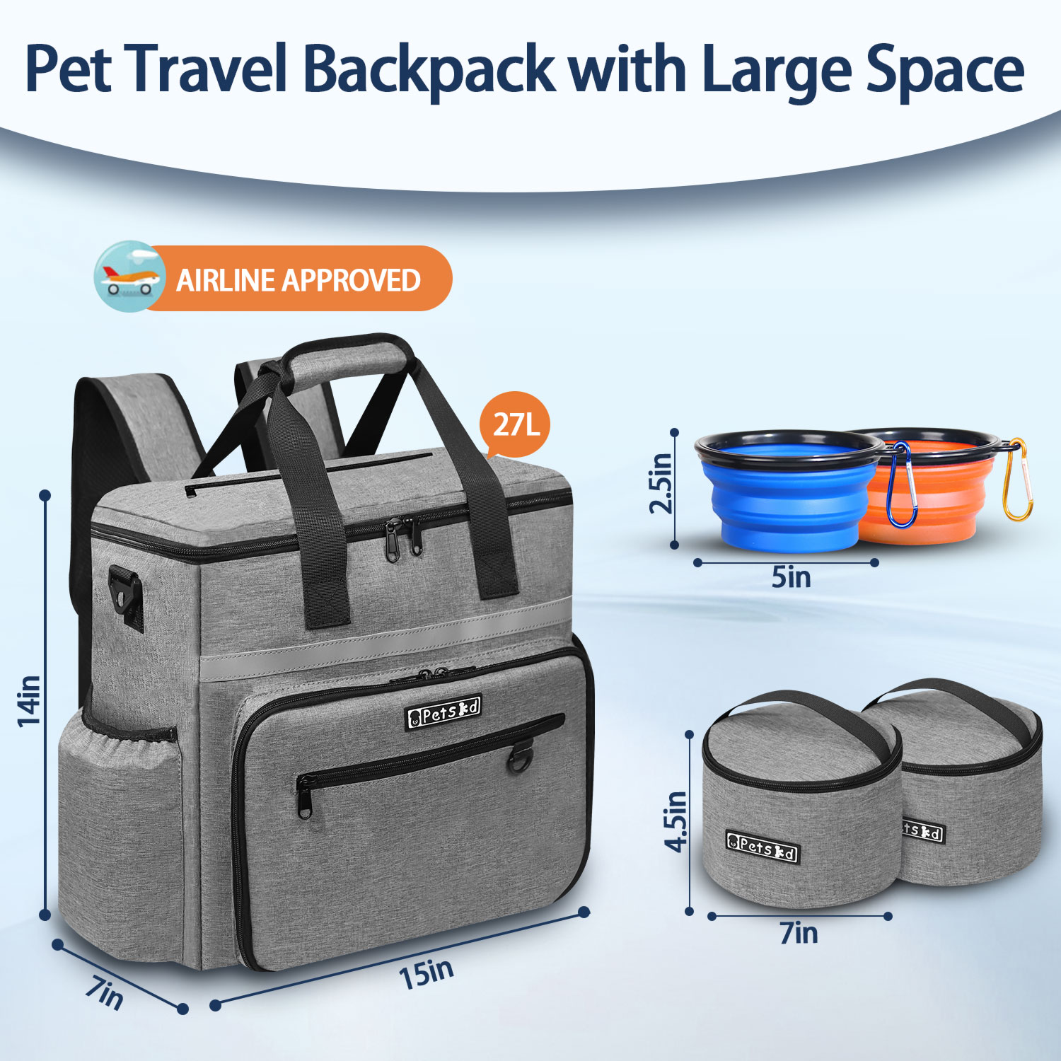 Petskd-Bolsa organizadora para - Food Storage Jar Set reseña y precio