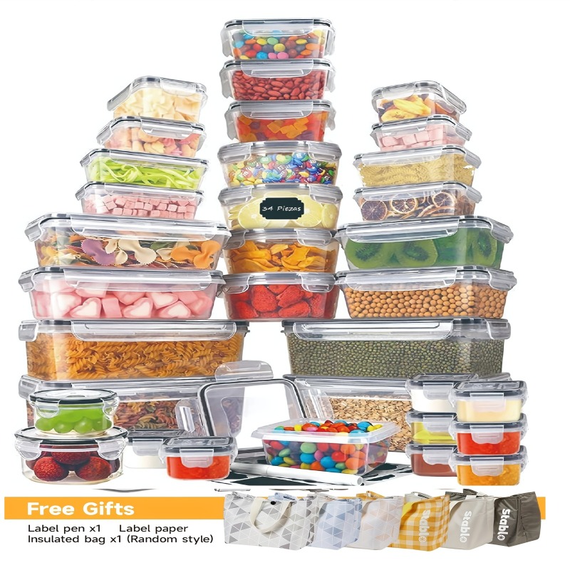 Juego de 48 Recipientes para A - Food Storage Jar Set reseña y precio