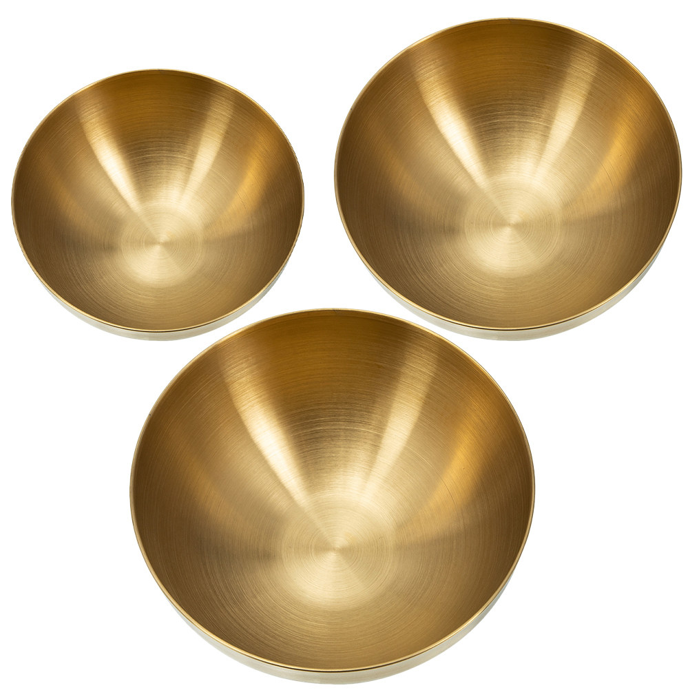 Juego de 3 cuencos de acero in - Food Storage Prep Containers reseña y precio