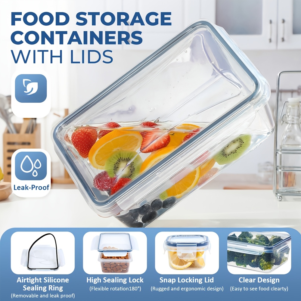 Contenedor hermético para alma - Food Storage Prep Containers reseña y precio