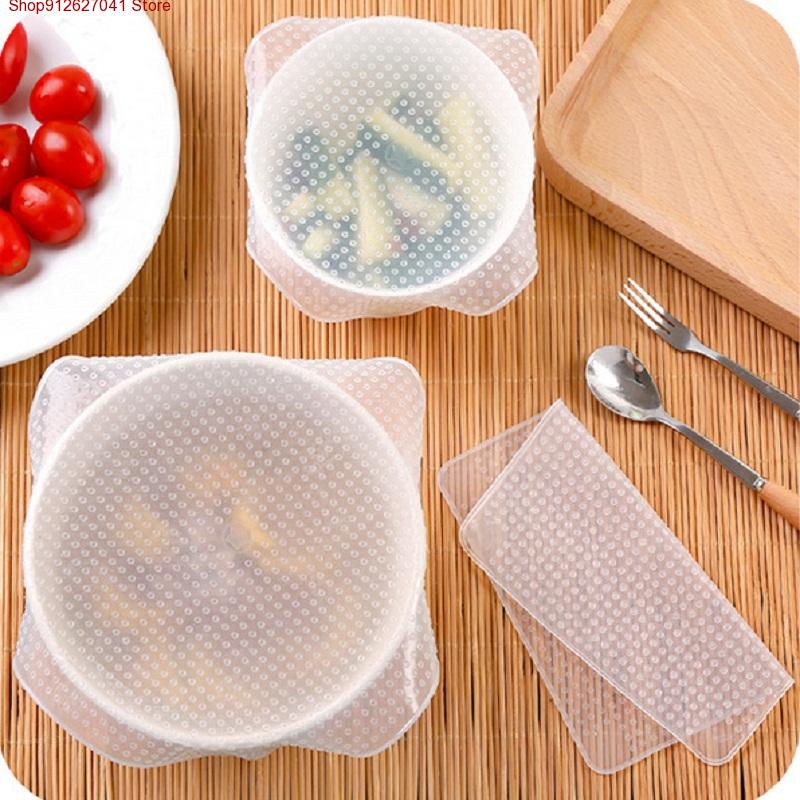 4 cubiertas de silicona reutil - Food Storage Variety Pack reseña y precio